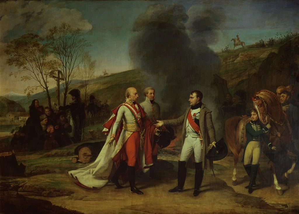 81-Antoine-Jean Gros-Incontro tra Napoleone e Francesco II-Château de Versaille